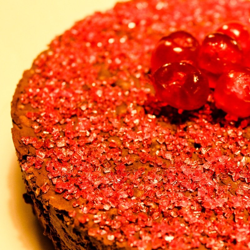 Semifreddo al cioccolato aromatizzato alla ciliegia, senza… burro, latte e&nbsp;uova